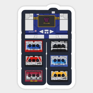 Schematic Design for Soundwave and Cassettes Sticker